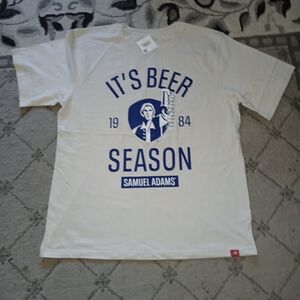 Samuel Adams "It's Beer Season" Mens Graphic Tee XXL New With Tags